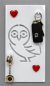 Preview: Sonderposten für Wiederverkäufer / Schlüsselbord magnetisch "Eule" inkl. Magnete / Packung mit 20 Sets!